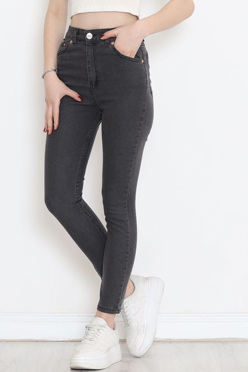 Süper Likra Kot Pantolon Füme - 18200.1431.