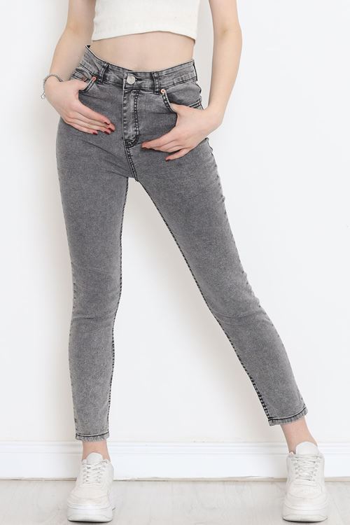 Süper Likra Kot Pantolon Gri - 18200.1431.