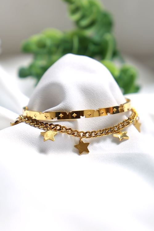 Çelik Bileklik Gold - 17710.1804.