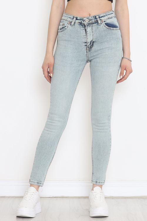 Süper Likra Kot Pantolon Yeşiltint - 9815.1431.