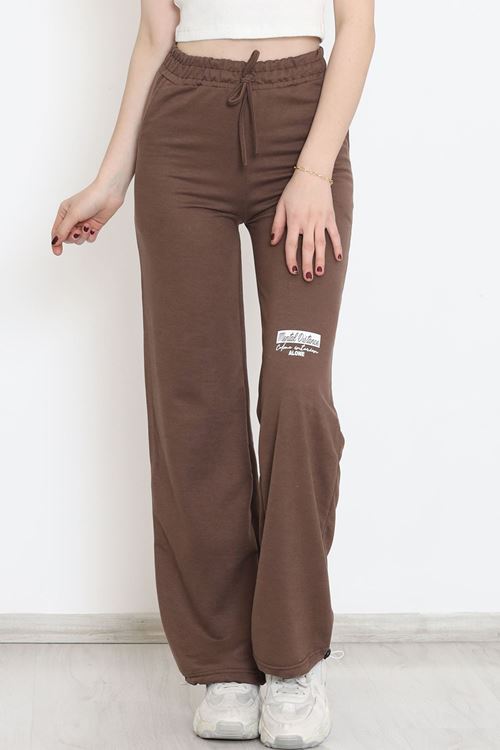 Paça Stoperli Eşofman Altı Kahverengi - 15076.5238.