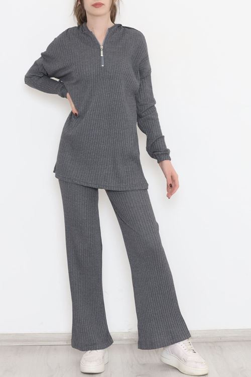 Kuşgözlü  Fitilli Takım Füme - 12200.1567.