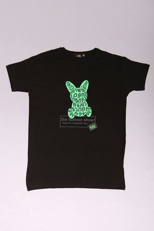 10-16 Yaş Çocuk Tişört Siyah - 17783.1567.