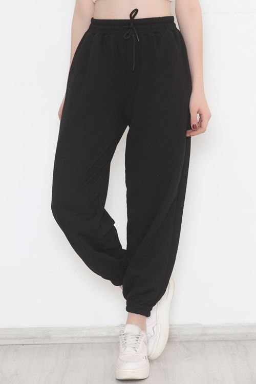 İki İplik Eşofman Altı Siyah - 1731.1095.