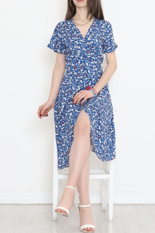 Kimono Elbise Mavi - 152341.701.