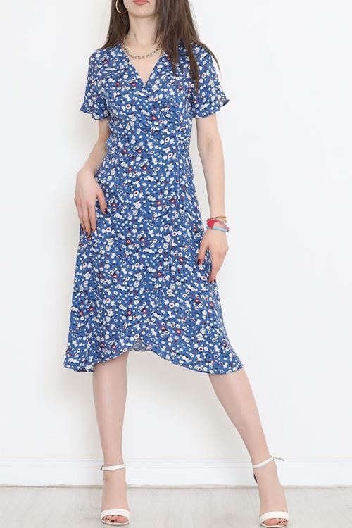 Kimono Elbise Mavi - 152341.701.