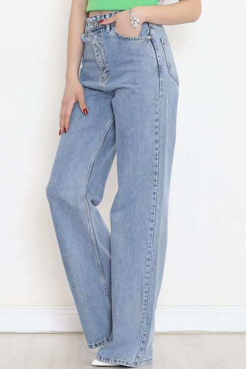 Palazzo Kot Pantolon Açıkmavi - 18256.1831.