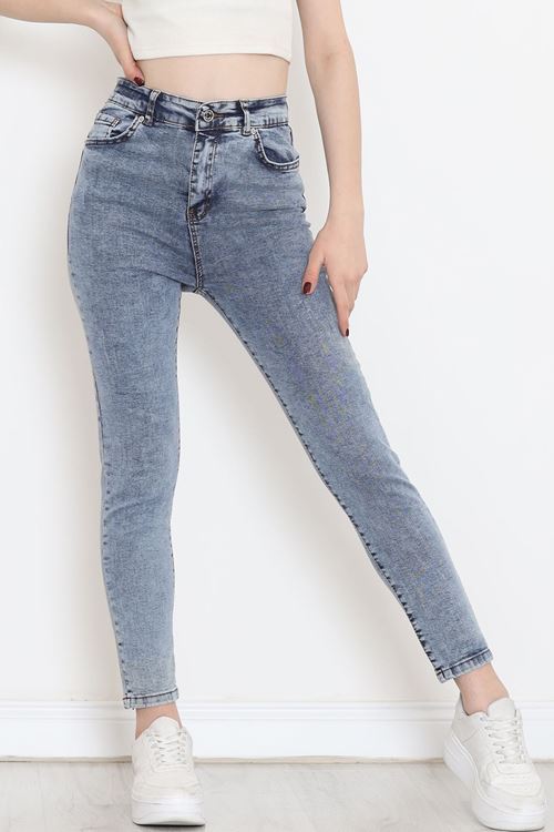 Süper Likra Kot Pantolon Buzmavi6 - 9815.1431.