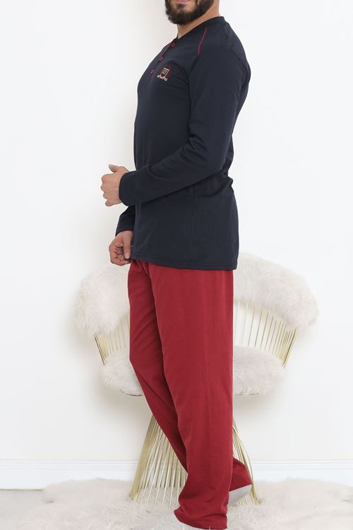 Düğmeli Erkek Pijama Takımı  Lacibordo - 17371.1048.