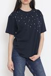 İnci Detaylı Bluz Lacivert - 152435.1824.