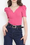 Prenses Kol Bluz Fuşya - 11697.1567.