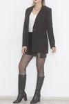 Tek Düğme Blazer Ceket Siyah - 15527.1791.