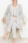3'Lü Pijama Takımı Füme2 - 19198.1049.