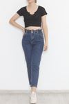 Beli Lastikli Kot Pantolon Mavi - 12559.1431.