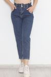 Beli Lastikli Kot Pantolon Mavi - 12559.1431.