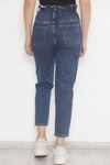 Beli Lastikli Kot Pantolon Mavi - 12559.1431.