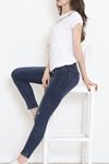 Pul Detaylı Bluz Beyaz - 17145.599.