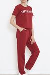 Jogger Eşofman Takımı Bordo - 16601.5238.
