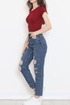 Kaşkorse Bisiklet Yaka Body Bordo - 17395.1723.