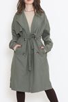 Kuşaklı Trençkot Haki - 2480.1367.